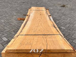4x Eiken Stam Gezaagd, 80x770mm, Lengte 235cm